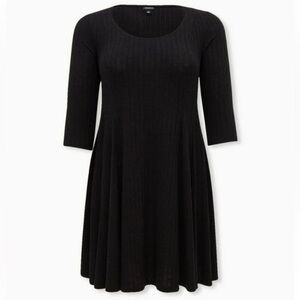 Torrid Mini Long Sleeve Skater Dress
